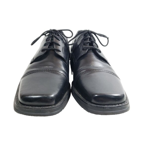 Nunn Bush Mens Size 10.5 Black Leather Square Toe Casual Dress Shoes - Picture 6 of 9
